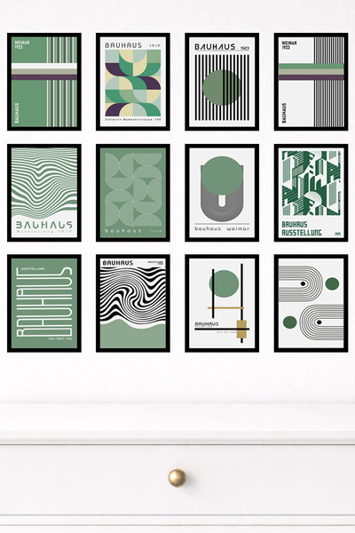 UNT 12-Piece Modern Wall Painting Set with Frame Appearance – 15X20 cm Mdf Uv...