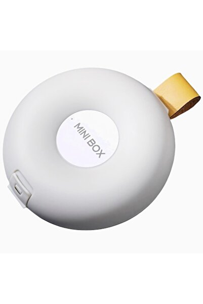 DAMUR Medicine Storage Box, DAMUR, 6 Compartments, Round, White/Grey, 8.4x2.9...