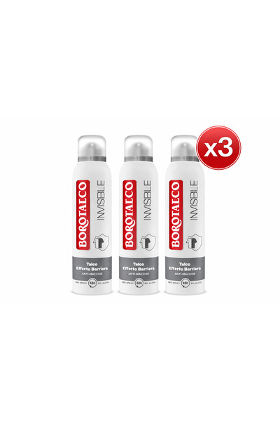 Borotalco Pachet 3X - Deodorant Spray Invisible Fresh 150 ml – Fără Pete pe H...