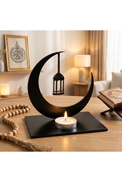 mdf Ramazan Süsü Tek Yön Dekoratif Mumluk