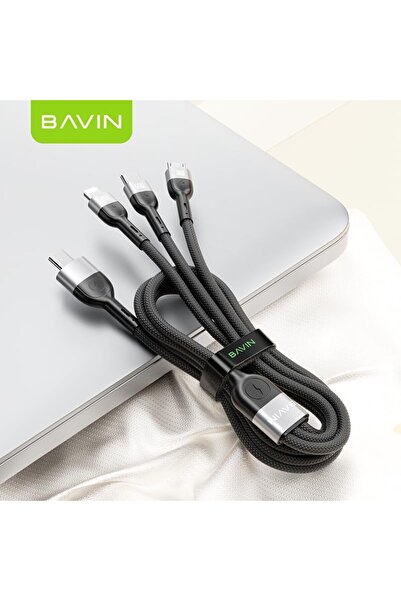 Bavin 3-in-1 USB Charging Cable, Multiple Interface Design, CB-163