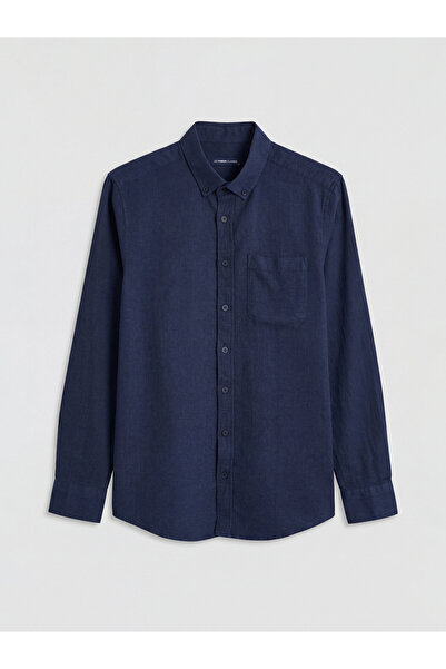 LC Waikiki Ανδρικό πουκάμισο GiyÇık Store σε σκούρο μπλε, κανονική εφαρμογή, ...