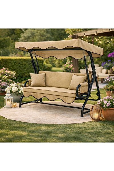 batu tekstil Salıncak Minderi 3 kişilik (Sünger ve tente dahil)