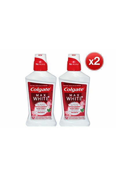 Colgate Pachet 2X - Apă de Gură Max White 500 ml – Albire și Respirație Proas...