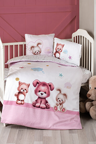 First Choice طقم غطاء لحاف أطفال ألفي مصنوع من القطن بنسبة 100%، رقم مطبوع