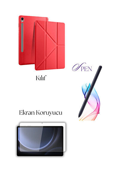 Fuchsia Tablet Case Compatible with Galaxy Tab S9 / S9 Fe, S Pen Tablet Stylu...