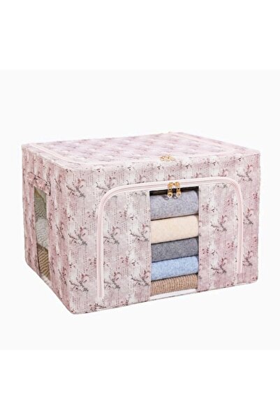DAMUR Storage Box, DAMUR, 66L, Textile Material, Gray, 50x40x33cm, Spring Flo...