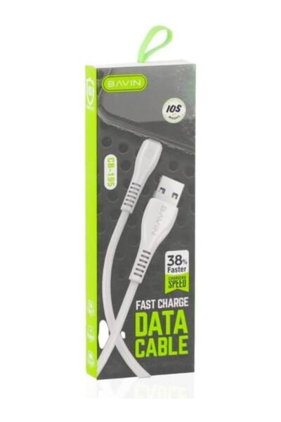 Bavin CB-195 Fast Charge Type-C Data Cable, Faster Charging, White