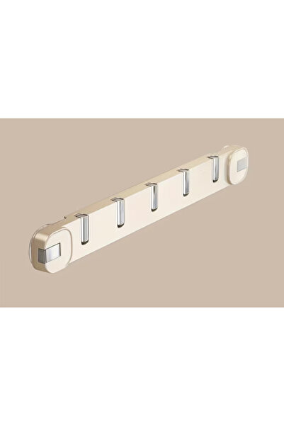 BayMusK Teknoloji خطاف ملابس قابل للطي مثبت على الحائط باللون الأبيض