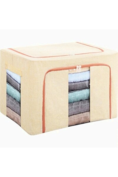 DAMUR Foldable Storage Box, DAMUR, 24L, Oxford Fabric, Front Window, Polka Do...