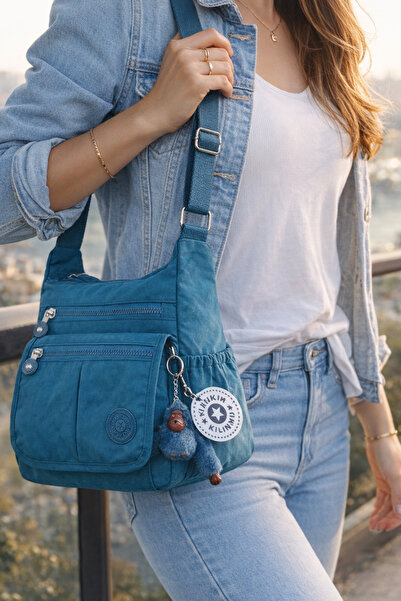 Shabine Klinkır Postacı Çanta Çok Cepli Çarpraz Askılı Su Geçirmez Çanta