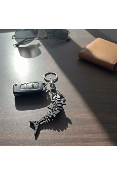 Klas Home Decor Skeleton Decorative Keychain Black