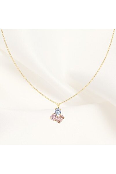 Joliesse Diamonds 925 silver necklace, Joliesse Diamonds, Pastel Drops, pink ...