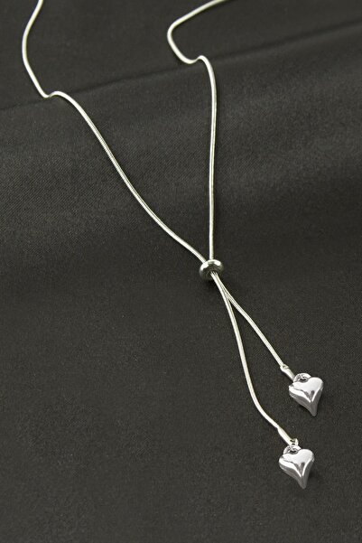 Bijuteri Net قلادة قلب من الفولاذ