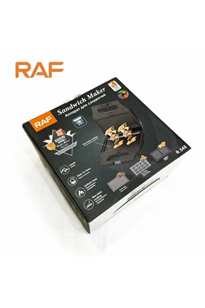 raf 750W Sandwich Maker – Double-Sided Non-Stick Heating, Uniform Heat