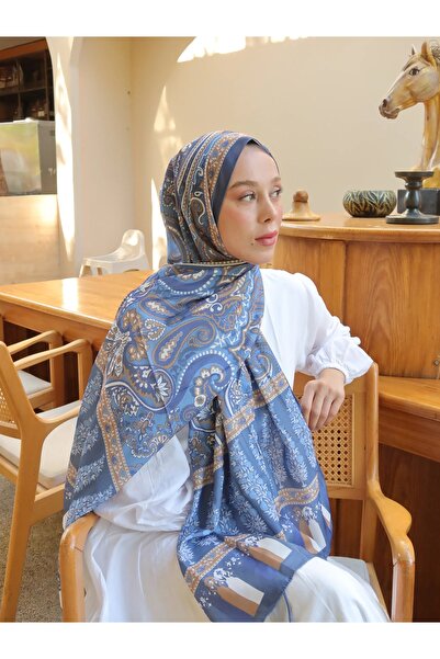 Elite Scarf Zafira Desen Medine İpeği Şal