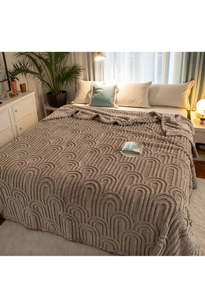 FIONNA.RO Cocolino Blanket Medium Thickness Nordic Zen 200x230cm - Brown