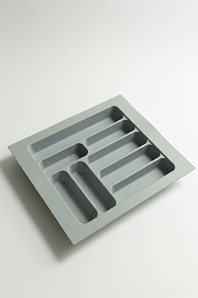 KHAKMA حامل أدوات المائدة القابل للقطع داخل الدرج |   منظم مطبخ بلاستيكي واسع...