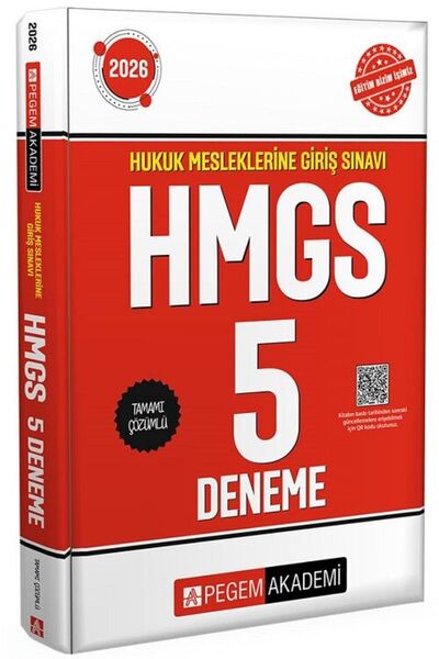 Pegem Akademi Yayıncılık Pegem 2026 HMGS 5 Deneme Çözümlü Pegem Akademi Yayın...