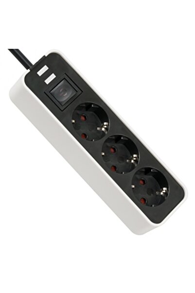 DAMUR Professional Power Strip 3 Sockets for Indoor Use