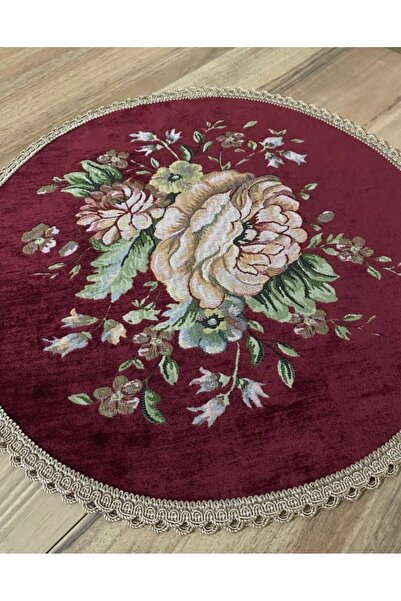 MYHOMEGOBLEN Şönilli Coffee Table Cover 50X50
