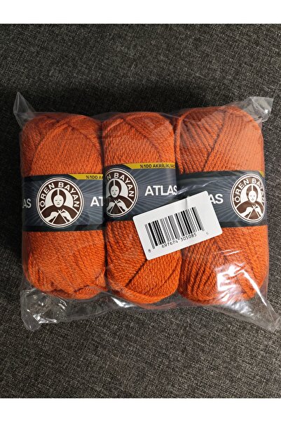 Ören Bayan ATLAS Kiremit El Örgü İpi (3 Adet) - Renk: 107