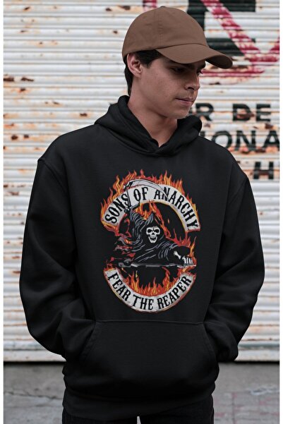 SEVBANO Sons of Anarchy Series Printed Unisex Oversized Hoodie