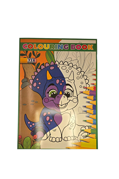 No Label Carte de colorat - Dinozauri