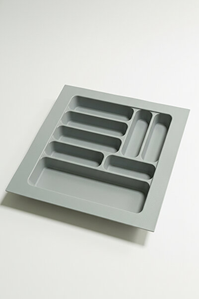 KHAKMA حامل أدوات المائدة القابل للقطع داخل الدرج |   منظم مطبخ بلاستيكي واسع...