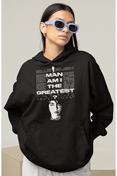 SEVBANO Billie Eilish Printed Unisex Oversize Design Τραγουδιστής Hoodie