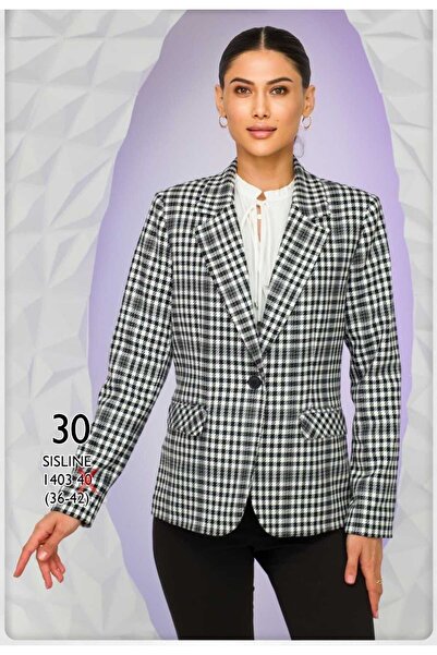 SİSLİNE Klasik ekose ceket