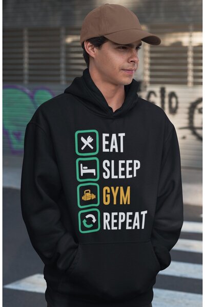 SEVBANO هودي رياضي للجنسين من إيت سليب جيم ريتيب بودي بيلدينج فيتنس جيم مطبوع...