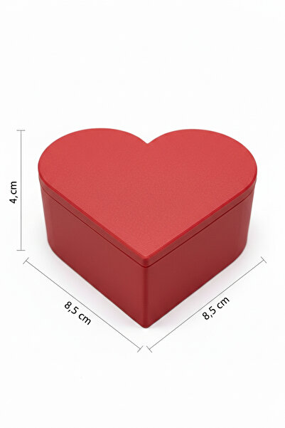 DlaraJewelry Sevgililer Günü Kırmızı Kalpli Hediye Kutusu Sevgiliye Hediye