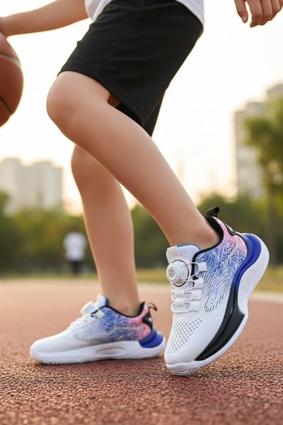 NAVİSHOES Pantofi sport casual pentru copii, cu mecanism de șireturi fără efo...