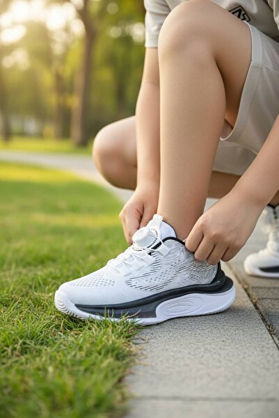 NAVİSHOES Children's Effortless Lace-Up Mechanism Casual Sneaker Sports Shoes...