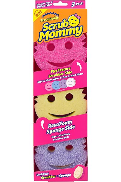 TEGRILO سكراب دادي سكراب مامي - ليفة غسيل الأطباق + إسفنجات تنظيف لا تخدش