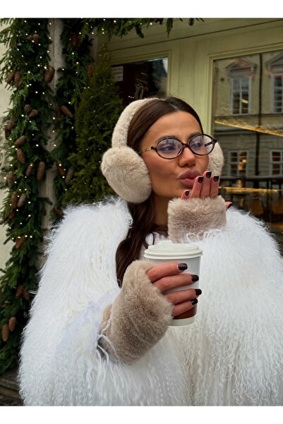 FUNDA AKIN Mi Luz Aksesuar Premium Plush Glove and Headphone Double Set