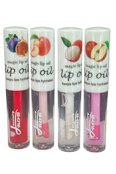 Beauty 4-piece lip gloss set, moisturizing, in different flavors