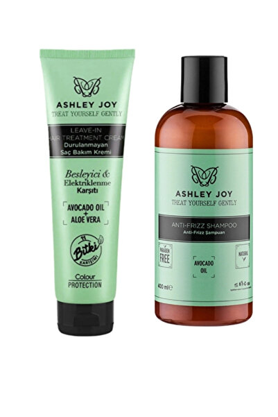 Ashley Elektriklenen, Kuru ve Kalın Telli Saçlar için Anti-Frizz Şampuan & Sa...