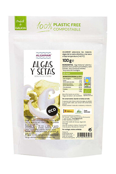 Algamar Organic seaweed with shiitake mushrooms 100g