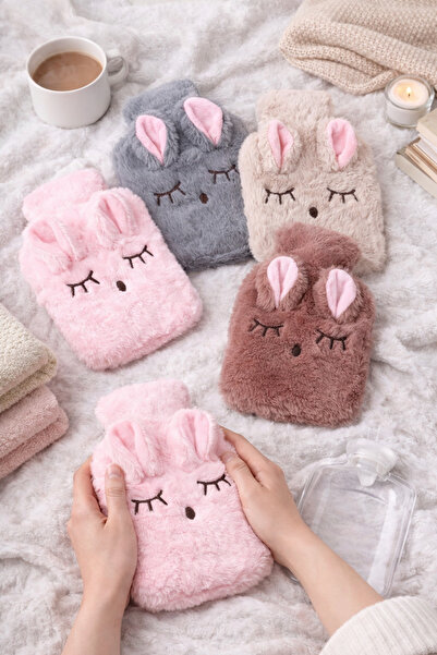 Emal Home Peluş Kılıflı Sıcak Su Torbası – Yumuşak Dokulu, Isıyı Uzun Süre Ko...