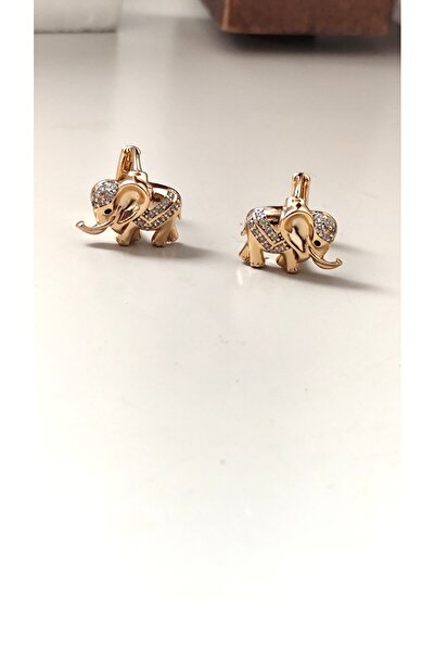 DİAVENTA TAKI VE AKSESUAR Xuping Vip Küpe - Tasarım Fil Model Zirkon Taşlı Mo...