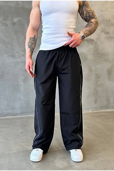 cez studio Çizgili Paraşüt kumaş Eşofman Altı