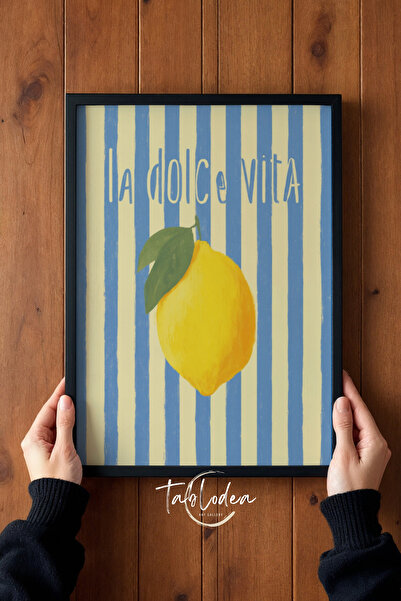 tablodea Retro La Dolce Vita Lemon Kitchen Painting TD Decorativ elegant în s...
