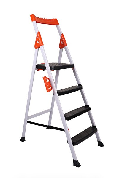 Kiwa Metal KİWA 3+1 MERDİVEN Özel Tasarım Ekstra Geniş Kaydırmaz Basamak Kola...