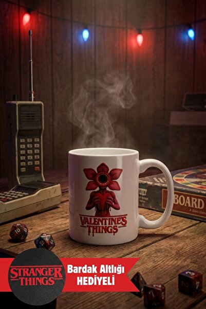 Duxud Stranger Things Themed Demogorgon Valentine's Day Cup - Valentine Thing...