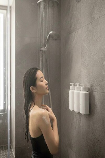 Hyd Kilitli Mekanizmalı Modern 12 Adet 3'lü Banyo Seti 400ml Aparatlı Plastik Şişe Otel Buklet Malzemesi
