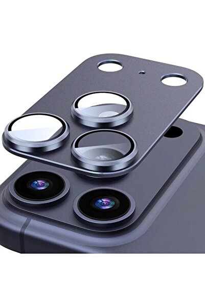 Ceptex زجاج حماية كامل لعدسة الكاميرا من الياقوت مع إطار لهاتف آيفون 17 برو