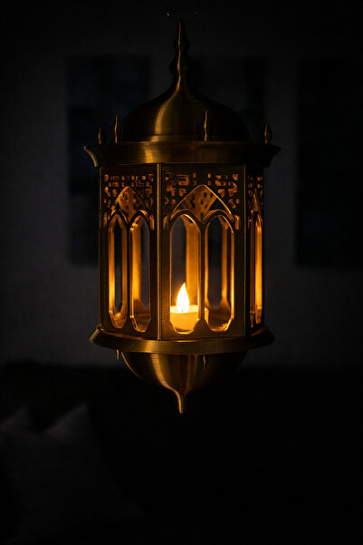 pernator Ramazan Dekorlu Mumluk Ve Fener Led Mum Dahil