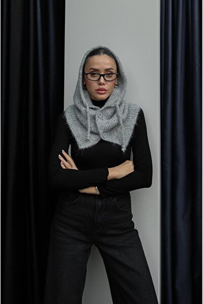 Havoş Вовняна балаклава з сірими ґудзиками